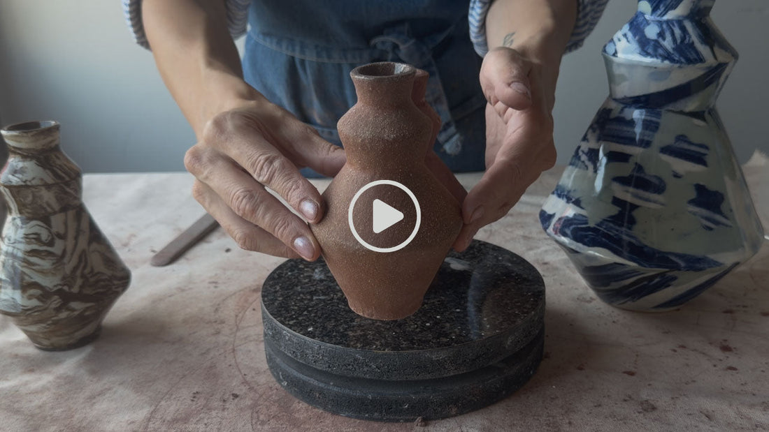 Slab building pottery templates and demo videos
