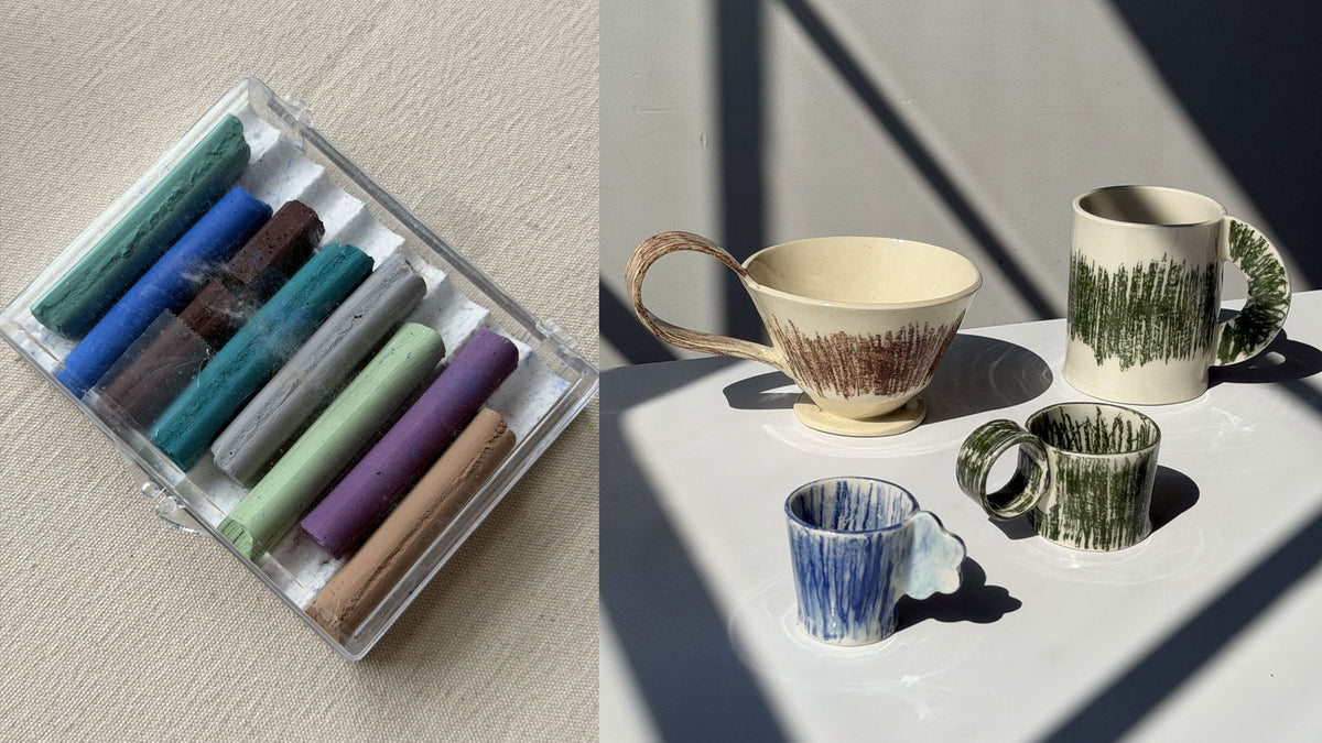 How to Use AMACO Underglaze Crayons on Bisque