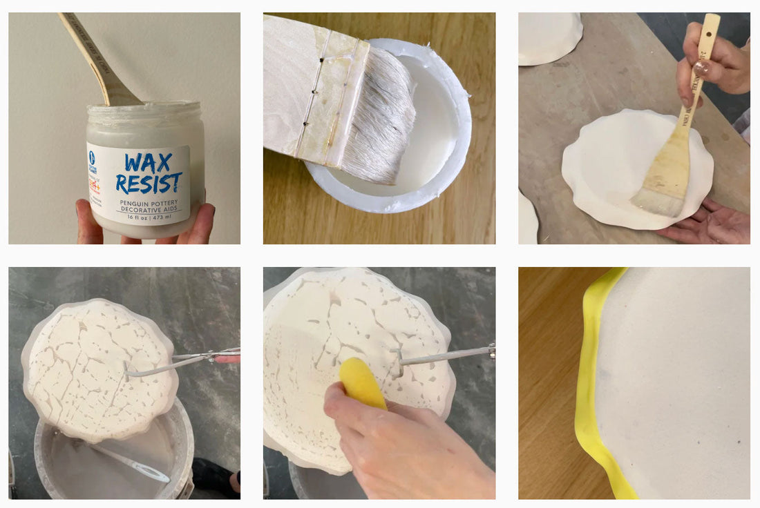 How To Use Wax Resist On Pottery Bisque?
