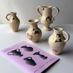 4 Vases Pottery Template Bundle | Printed Booklets + PDFs