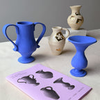 4 Vases Pottery Template Bundle | Printed Booklets + PDFs