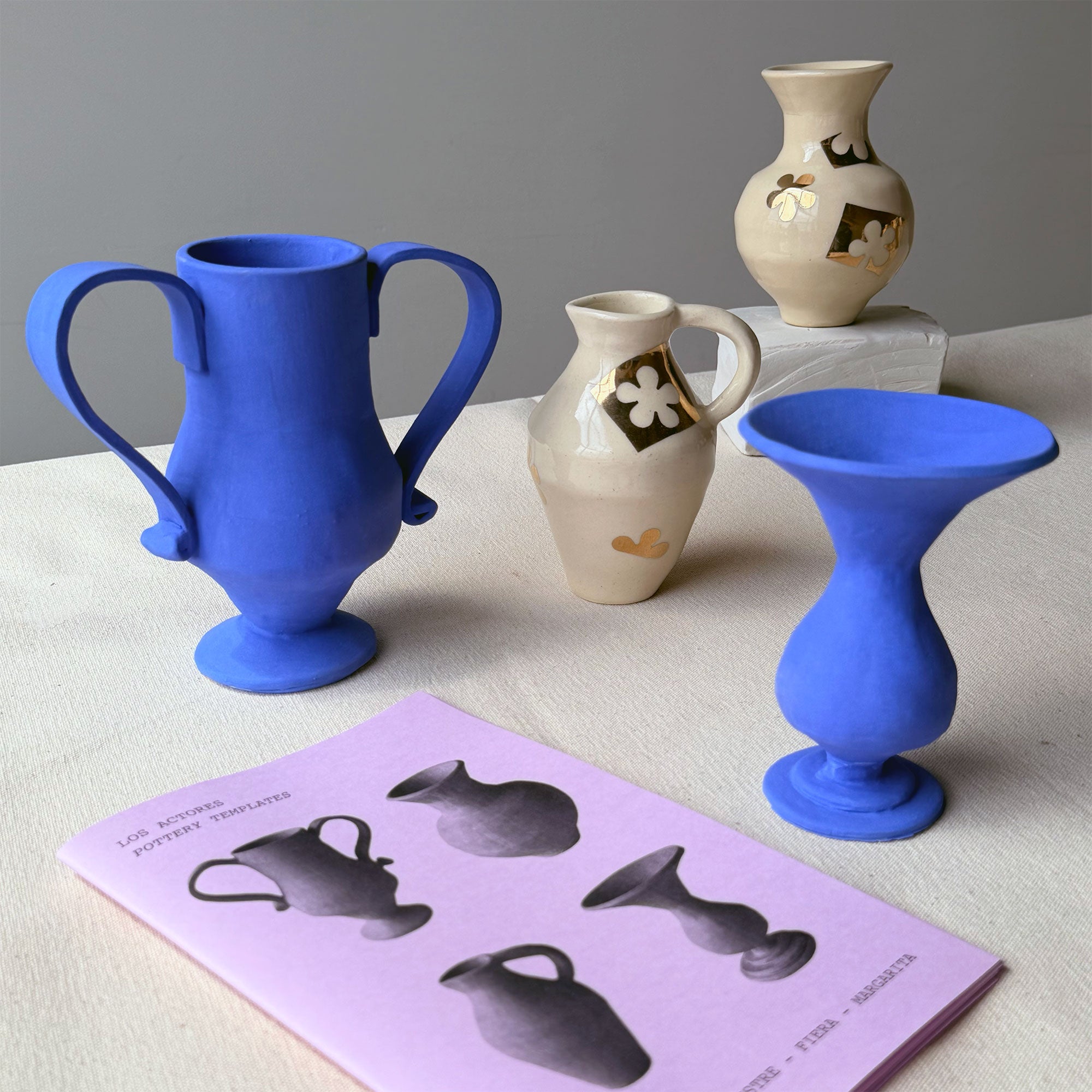 4 Vases Pottery Template Bundle | Printed Booklets + PDFs