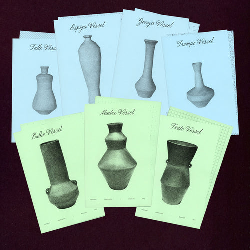 Bundle of pottery template vases for slab building