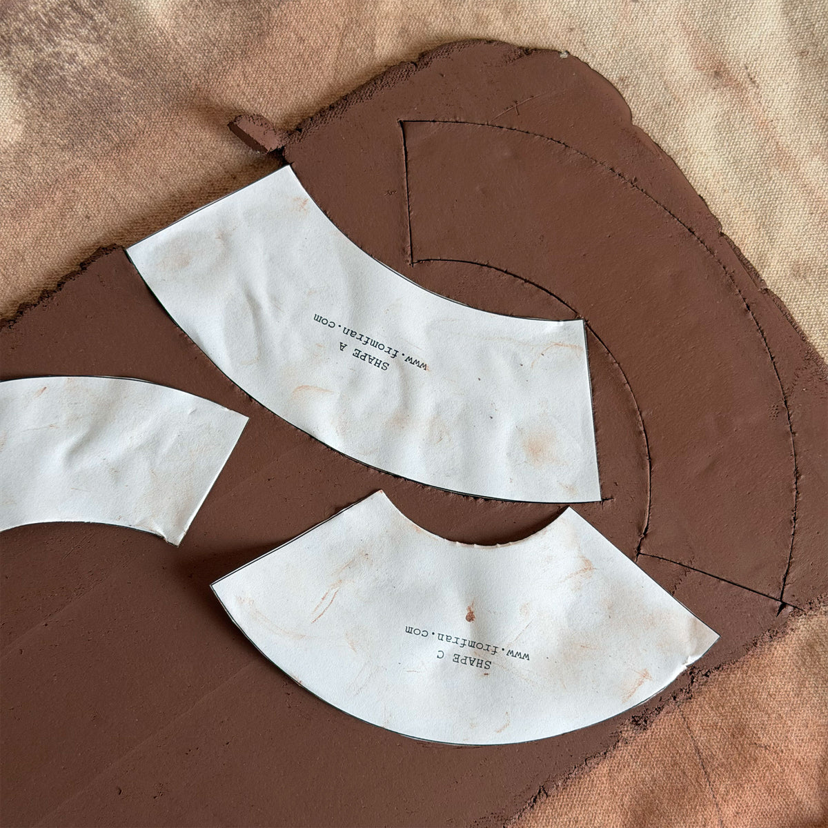 Free Pottery Slab Template Modular Candelabra | PDF