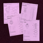 4 Vases Pottery Template Bundle | Printed Booklets + PDFs