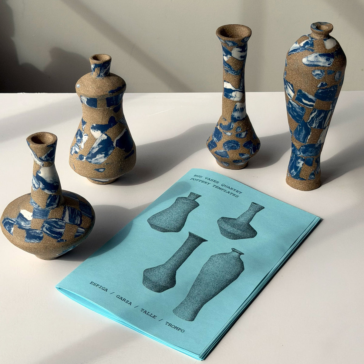 Bud Vase Quartet - 4 Pottery Vase Templates