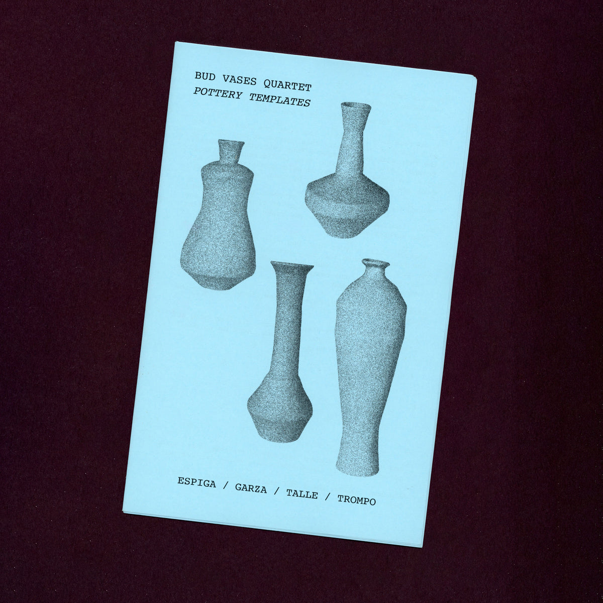 Bud Vase Quartet - 4 Pottery Vase Templates