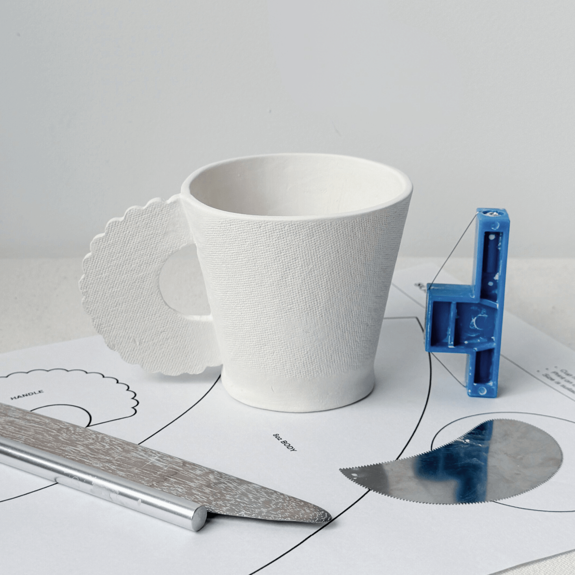 Slab Cappuccino Conic Cup Template