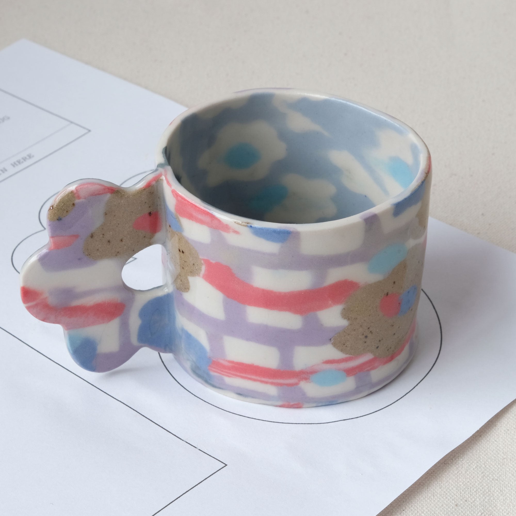 Cappuccino Mug Pottery Template