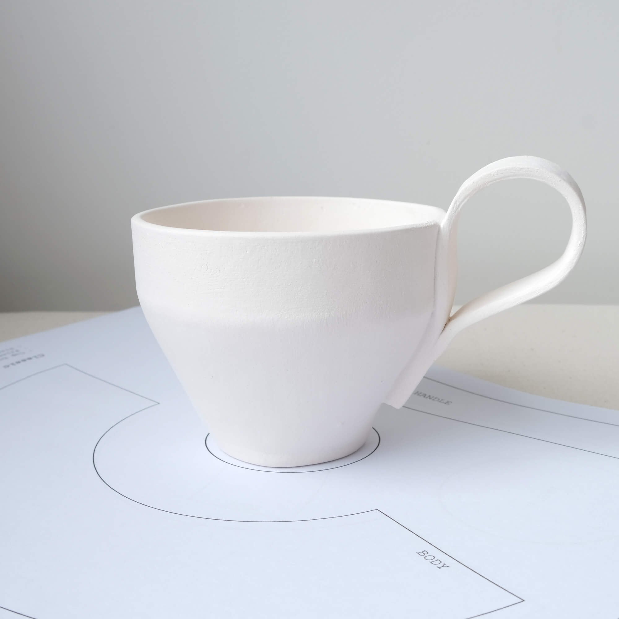 Cocoa Mug Pottery Slab Template + Video