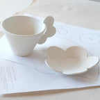 Flower Cup & Saucer Pottery Template