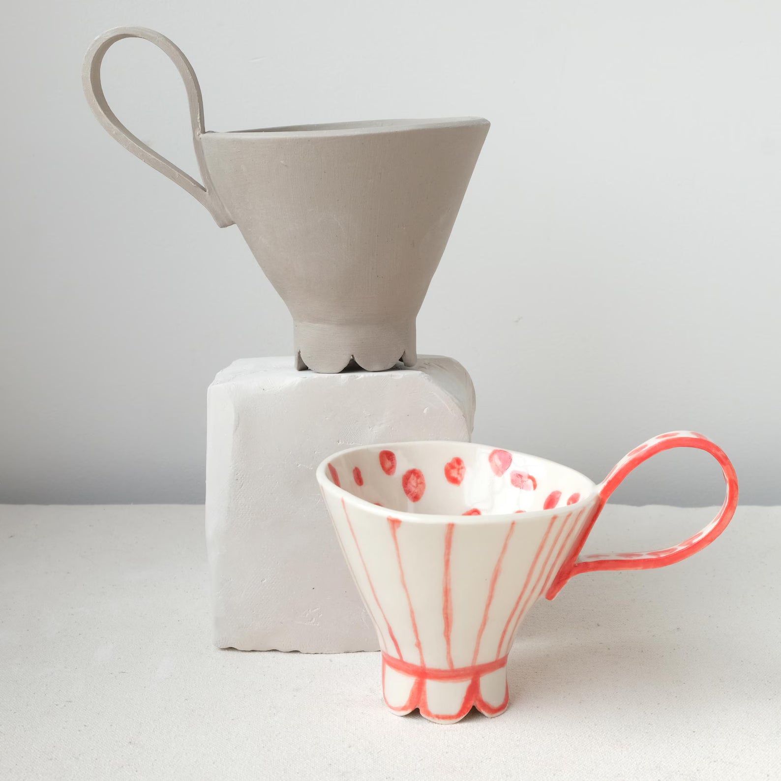 Footed Slab Cup Template