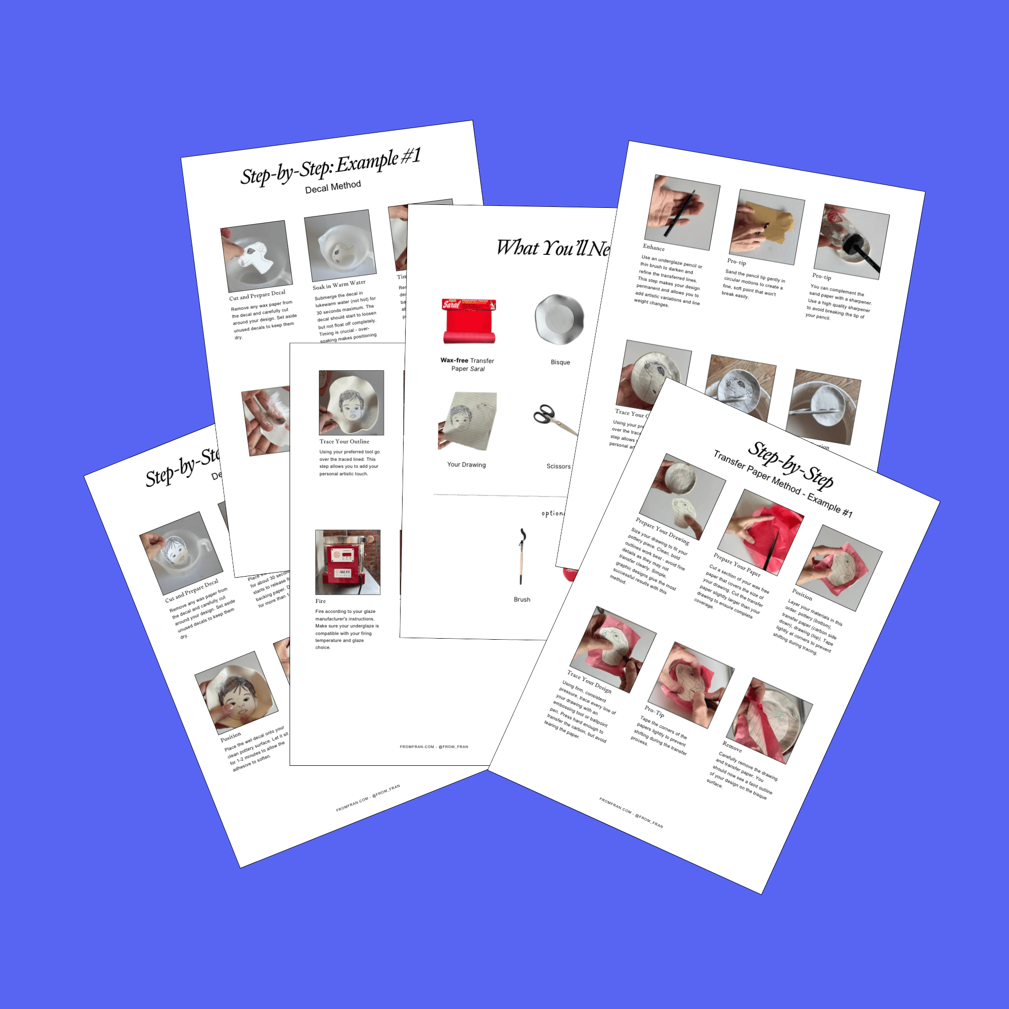 Pottery Drawing Transfer Guide