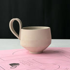 pottery template of a mug made with slabs