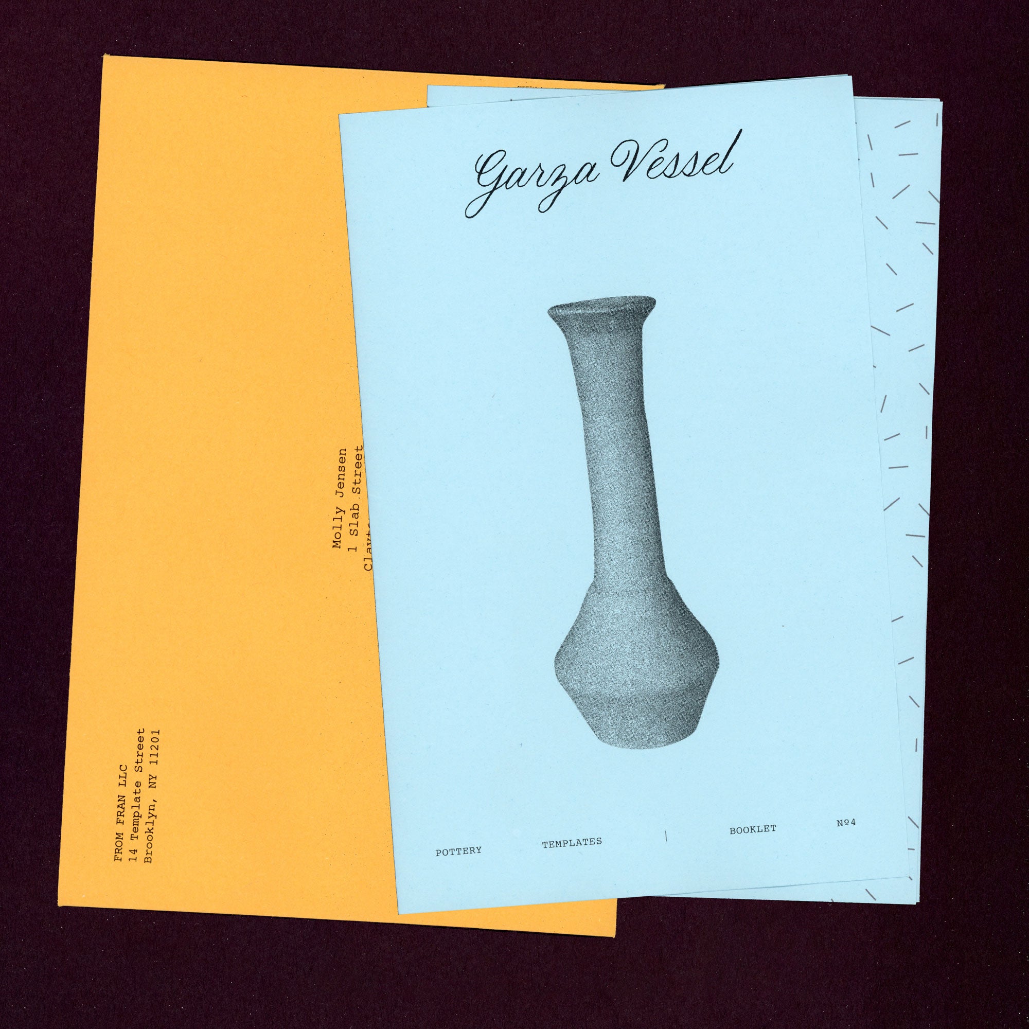 Garza Bud Vase — Booklet Nº4