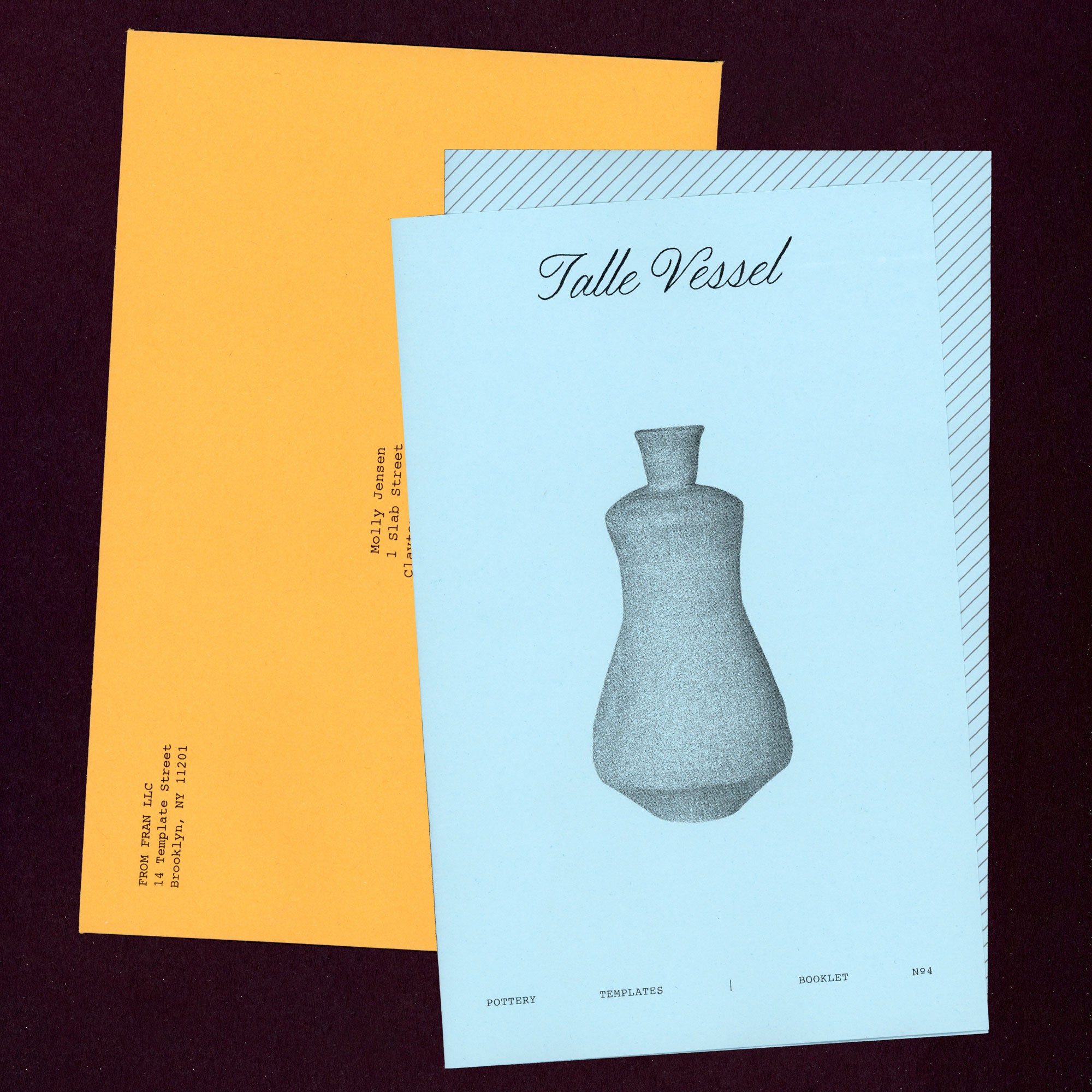 Talle Bud Vase — Booklet Nº4