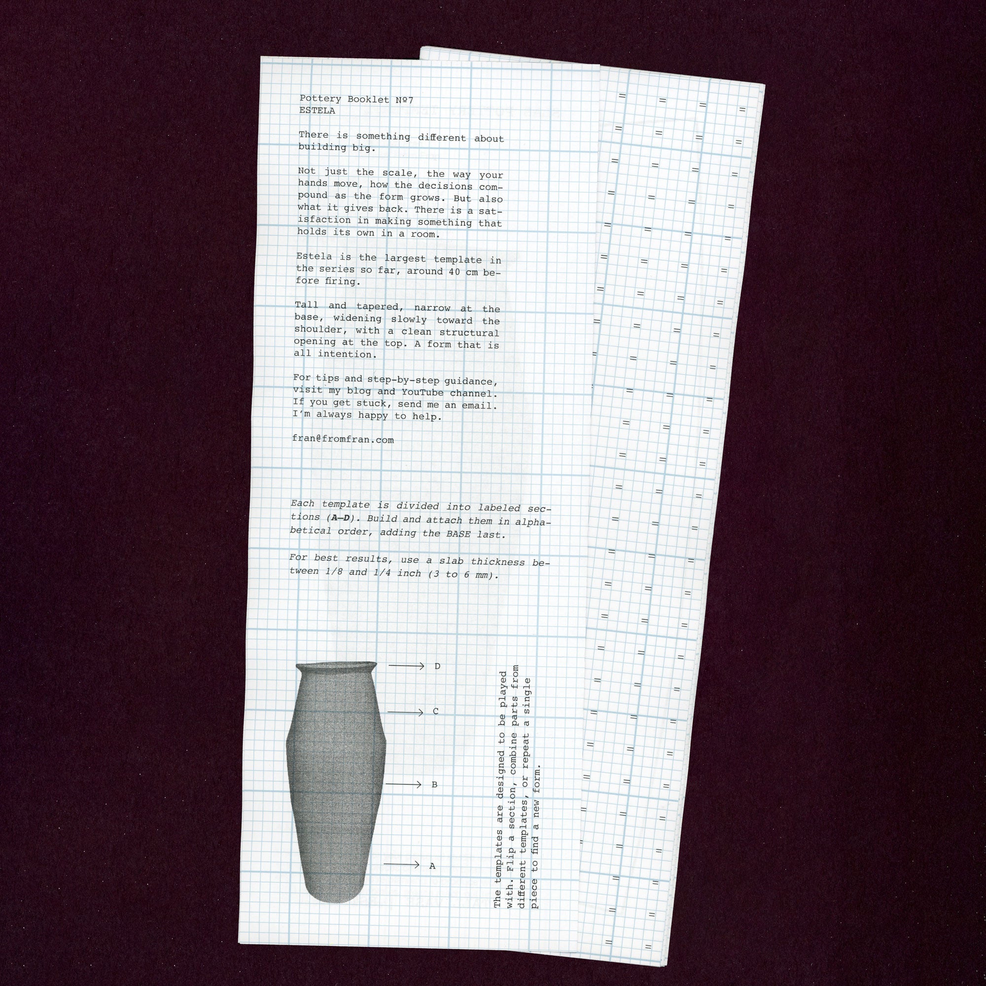 Estela Vase — Booklet Nº7